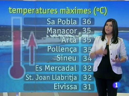 Informatiu Balear - El temps a les Illes Balears - 25/07/13