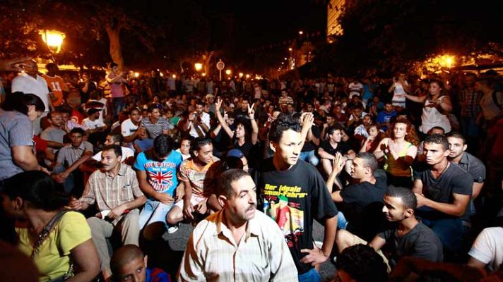 Telediario 1 - El asesinato del diputado opositor tunecino Mohamed Al Brahmi ha provocado protestas en todo el país