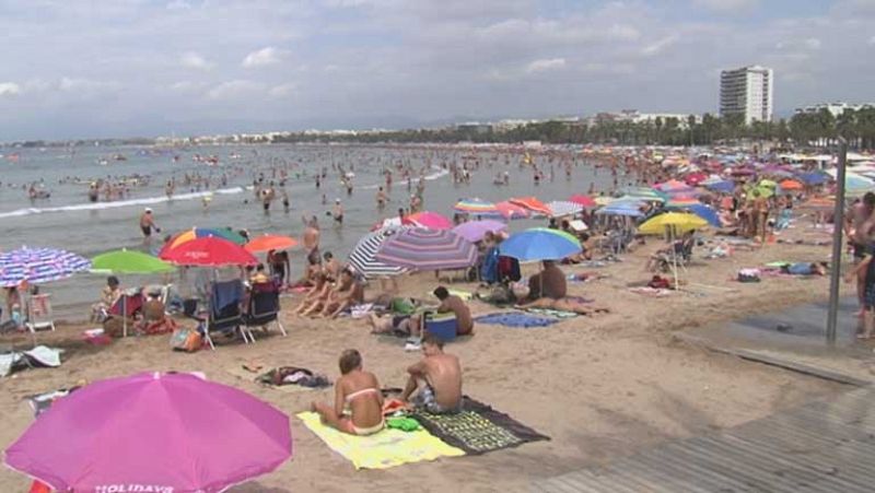 Temperaturas altas en áreas del tercio oriental de la península y en Baleares