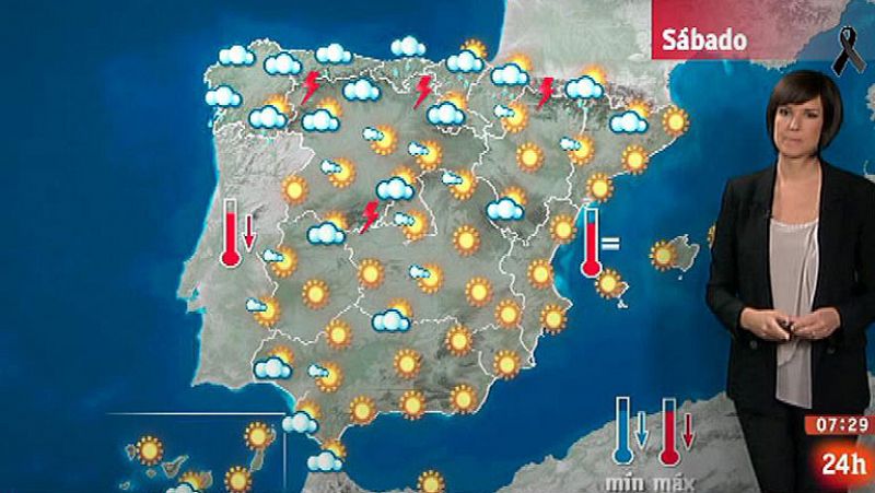 Tormentas muy fuertes en el alto Ebro y Pirineos