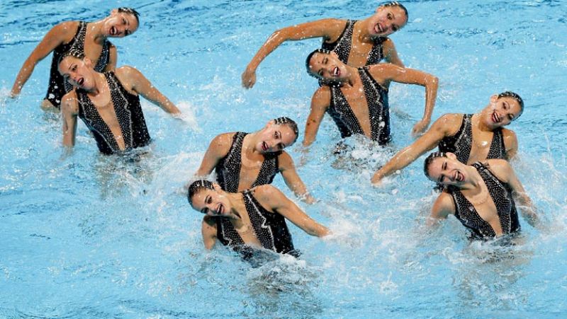 España, medalla de plata en el 'combo' de natación sincronizada 