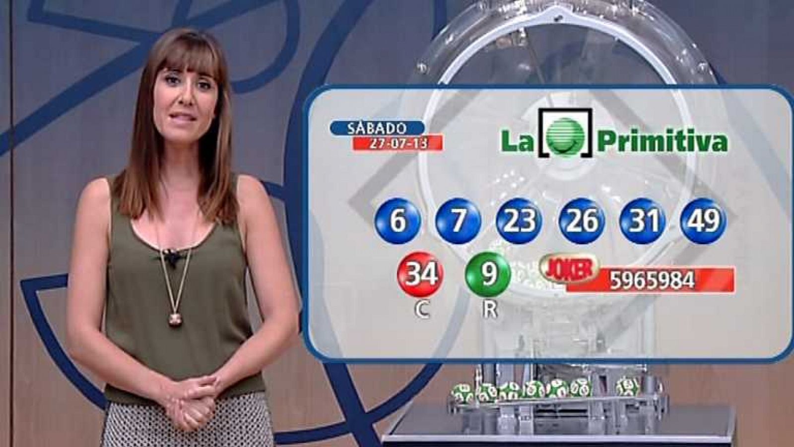 Loterías: Primitiva - 27/07/13 | RTVE Play