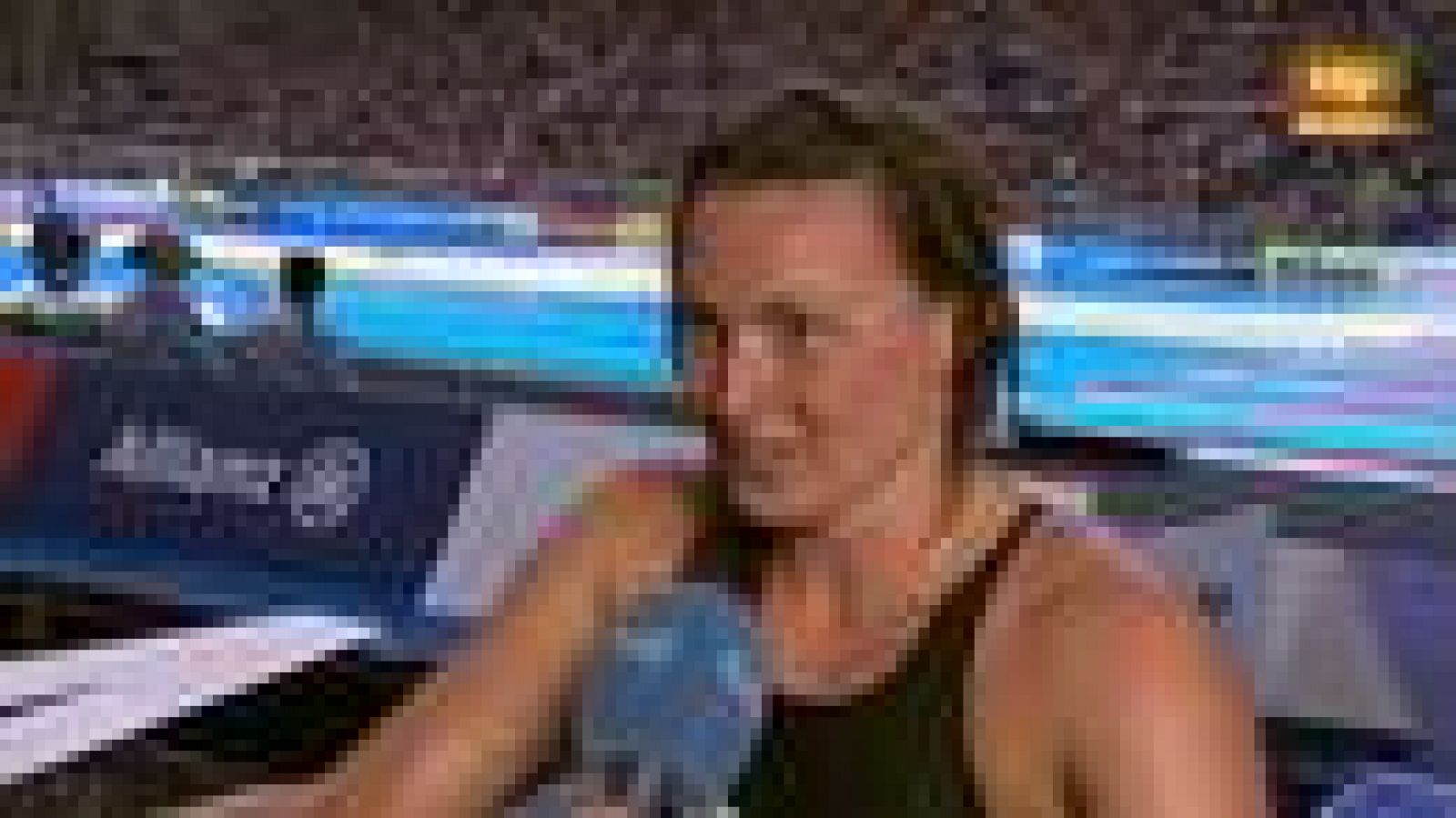 Melani Costa, feliz tras ganar la plata