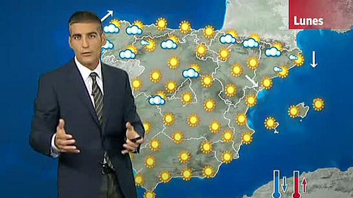 El tiempo - Lluvias débiles en Galicia y despejado en el resto del país