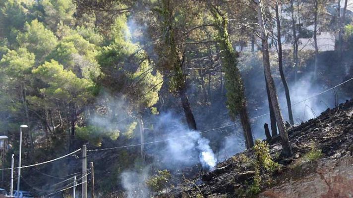 Estabilizado incendio en Vallirana