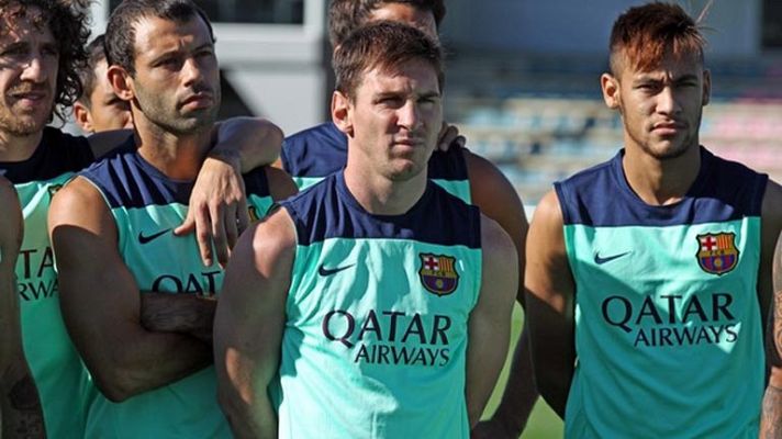 Telediario 1 - Messi y Neymar ya están juntos