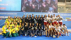 Las 'guerreras' de oro reciben su medalla