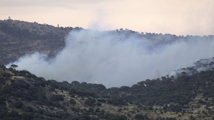 El incendio de Cebreros, en Ávila, sigue activo