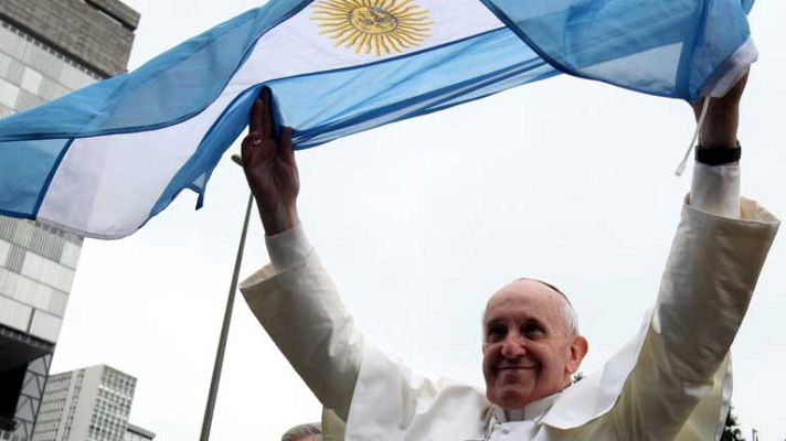 Telediario 1 - "Papatour" en Buenos Aires