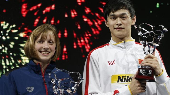 Telediario 1 - Barcelona cierra unos Mundiales memorables para la natación española