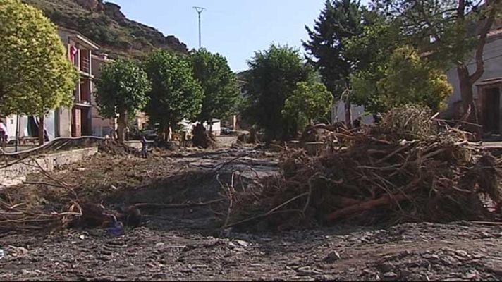 Telediario 1 - Afectados por la riada en Teruel