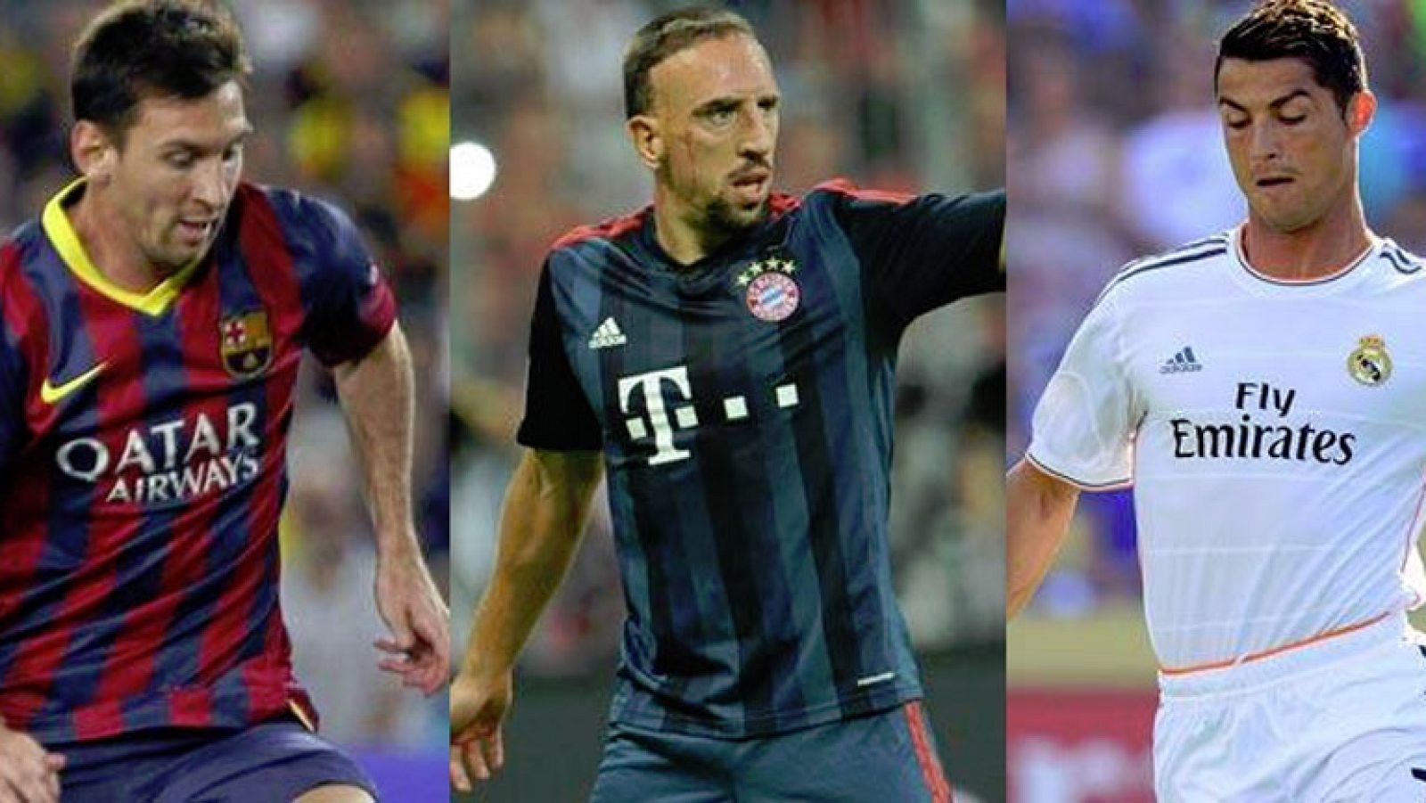 El próximo 29 de agosto, en una votación en directo, se conocerá quién es el Mejor Jugador UEFA, que saldrá del trio formado por Messi, Cristiano Ronaldo y Ribéry. Uno de los tres sucederá a Iniesta, ganador en 2012.