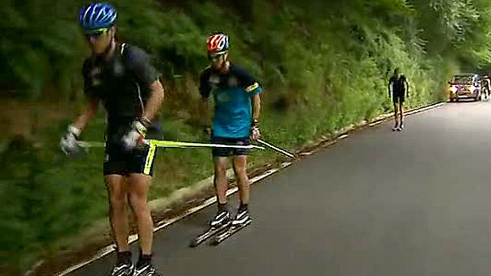 Telediario 1 - Esquí de fondo en pleno verano