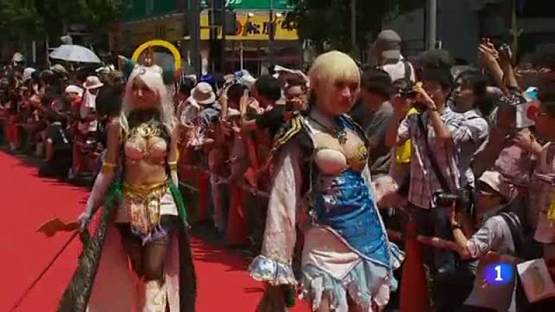 Los personajes de manga en la cumbre mundial de Cosplay en Japón 