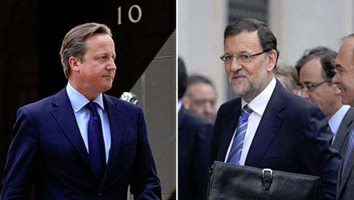 Telediario 1 - Cameron y Rajoy sobre Gibraltar