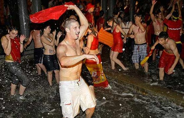 Eurocopa - Gran fiesta en Colón