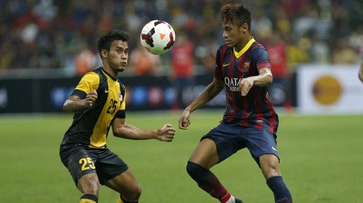 Telediario 1 - El Barça se despide de Asia con victoria ante Malasia