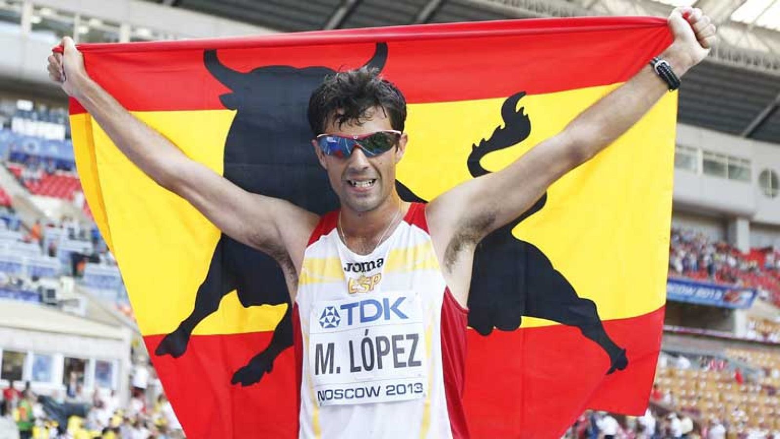 El atleta español Miguel Ángel López ha conseguido la medalla de  bronce en los 20 kilómetros marcha de los Mundiales de Atletismo de  Moscú, prueba en la que el oro ha sido para el ruso Aleksander Ivanov  (1:20.58) y la plata para el chino Ding Chen