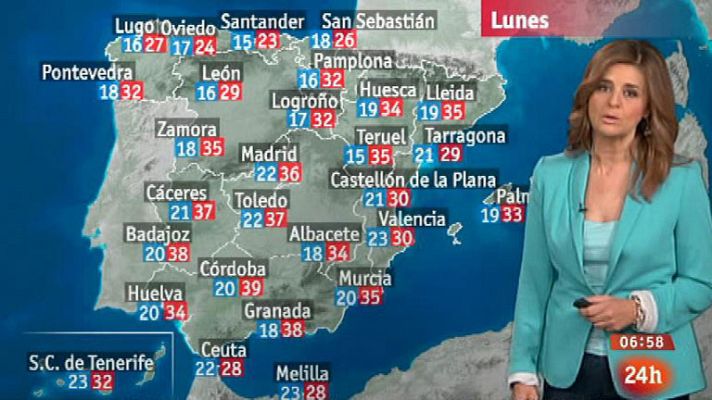 El tiempo - Nubes en la mitad norte y posibles tormentas en los sistemas montañosos