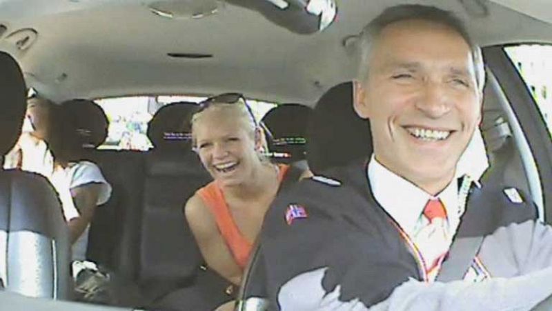 El primer ministro noruego se convierte en taxista por unas horas