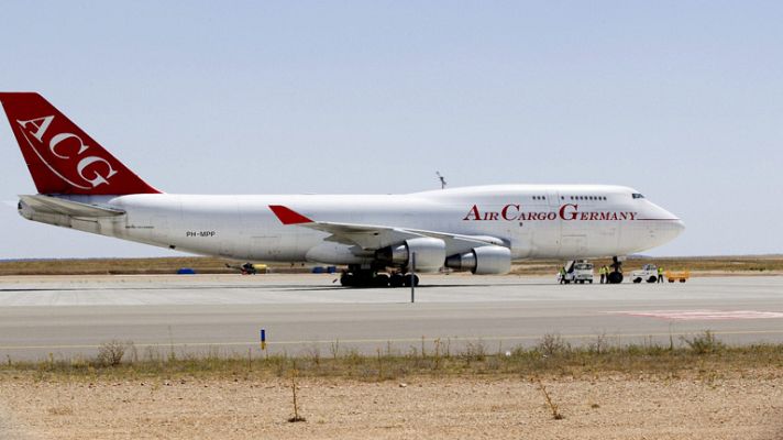 Telediario 1 - Ya está operativo el aeropuerto de Teruel dedicado al mantenimiento y estacionamiento de aeronaves