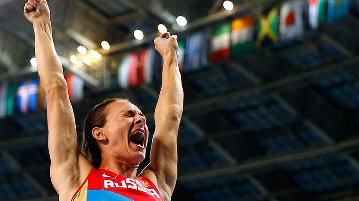 Isinbayeva celebra su último oro