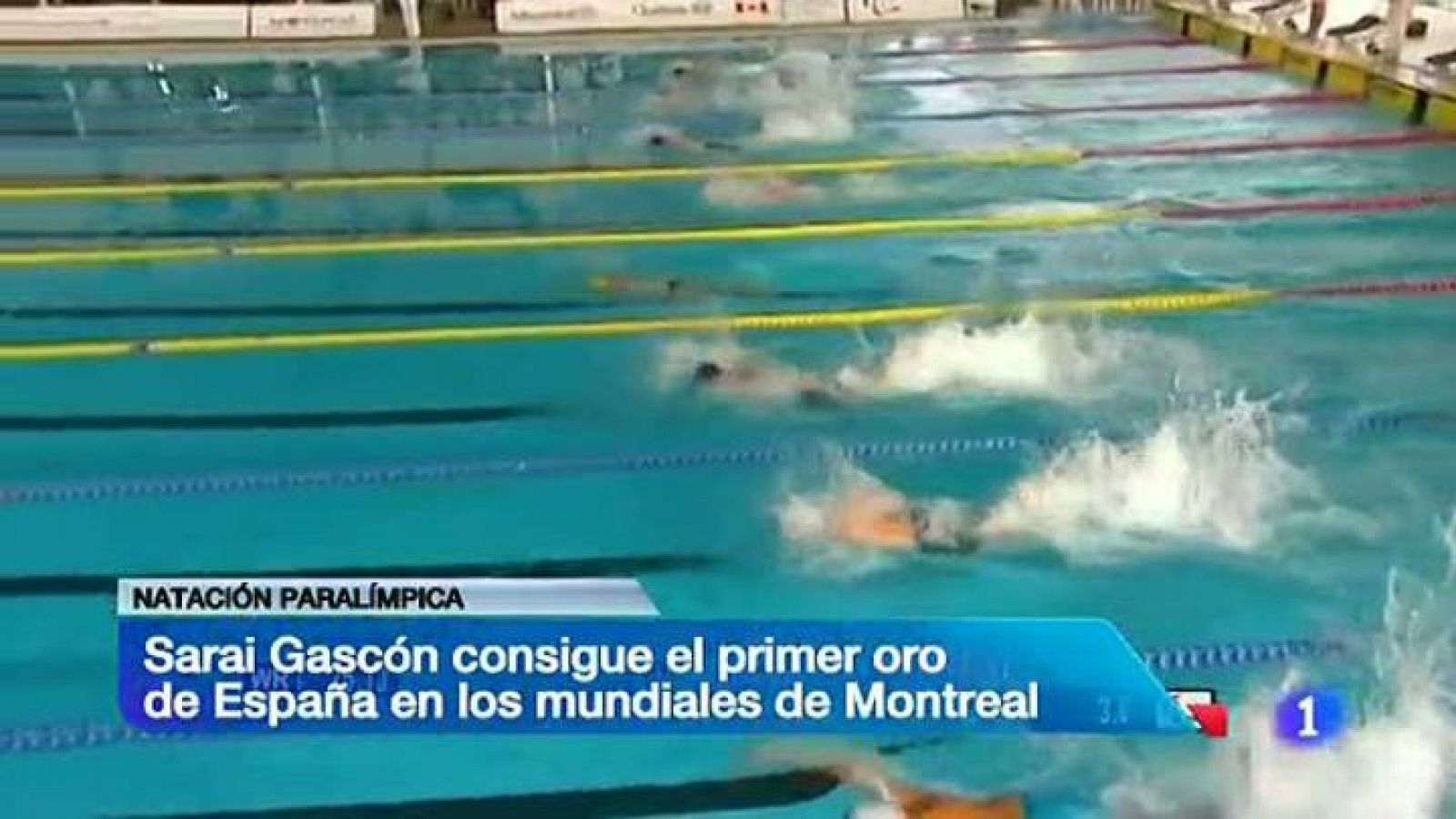 Telediario 1: Sarai Gascón da el primer oro a España en los Mundiales para Discapacitados | RTVE Play