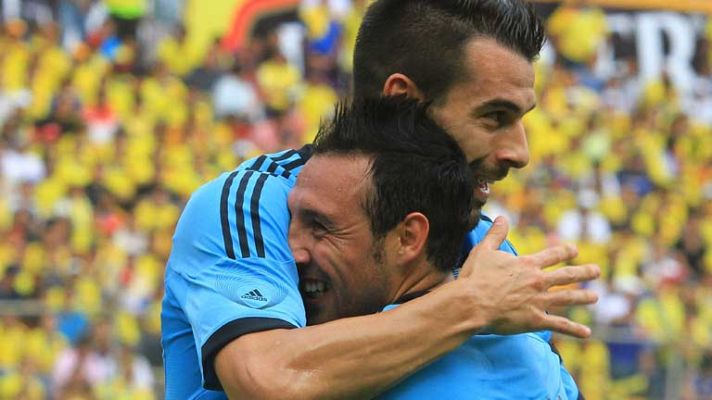 Telediario 1 - La selección española, satisfecha con el encuentro de Ecuador