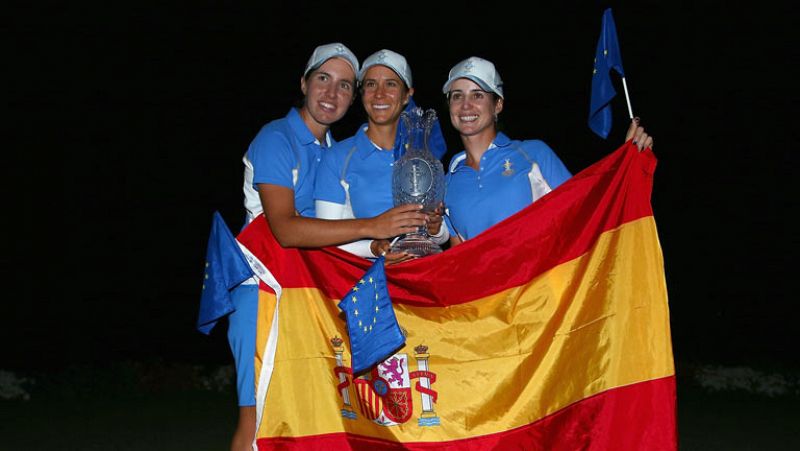 El equipo europeo, con las españolas Carlota Ciganda, Beatriz Recari y Azahara Muñoz ha conquistado la Solheim Cup tras imponerse a EE.UU. por 18-10, la mayor diferencia en la historia del torneo. 