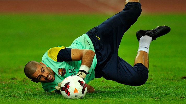 Telediario 1 - Valdés espera una Supercopa "dura"