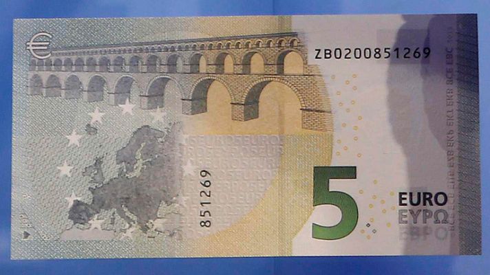 Telediario 1 - Billetes nuevos de cinco euros