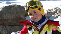 Izan, 7 años, a la conquista del snow