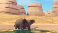 Misión - rescatar elefante de la sabana