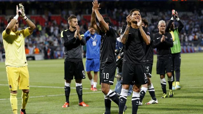 Telediario 1 - La Real pone pie y medio en la fase de grupos de la Champions