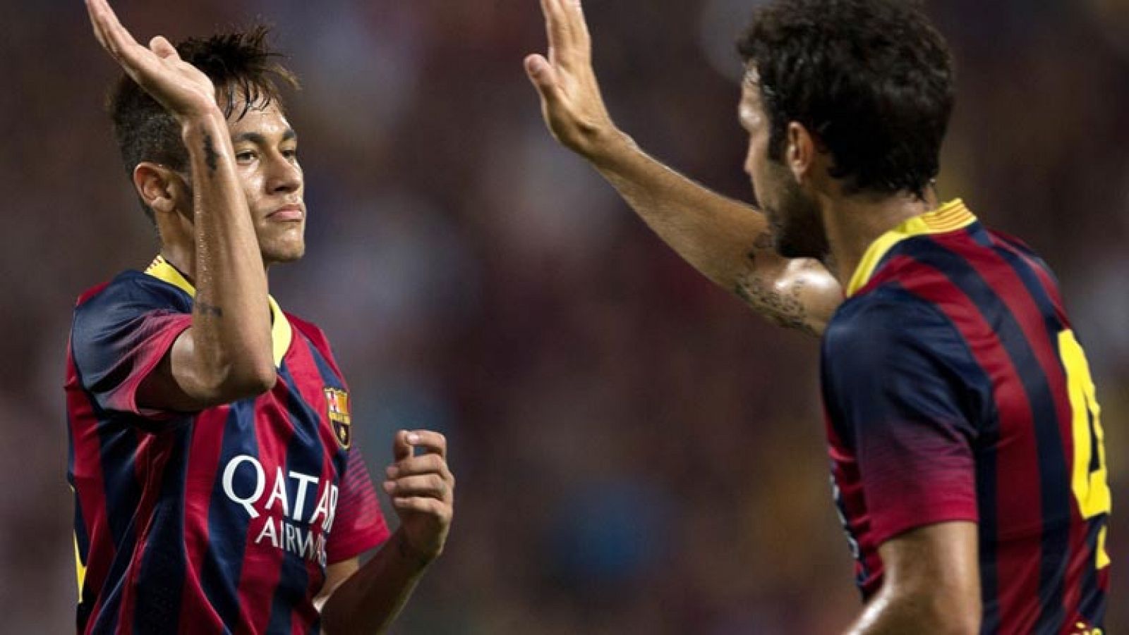 Telediario 1: El Barça, con las dudas de Cesc y Neymar para el once | RTVE Play
