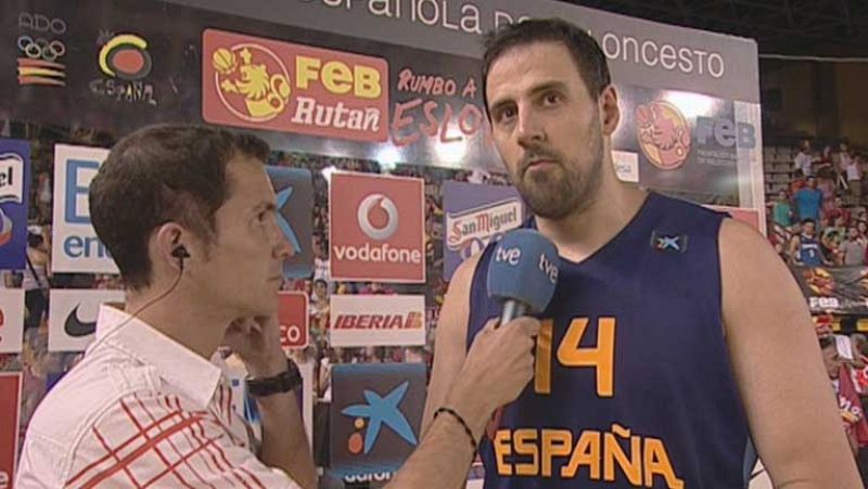 El ala-pívot de la selección española de baloncesto Germán Gabriel  valoró positivamente el triunfo (77-55) ante Macedonia en el cuarto  encuentro de preparación para el Eurobasket de Eslovenia, reseñando  que el combinado nacional va asimilando conc