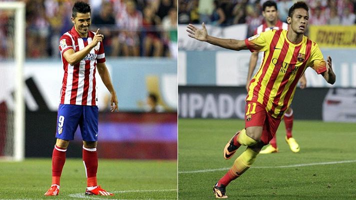 Villa y Neymar, protagonistas del primer asalto de la Supercopa