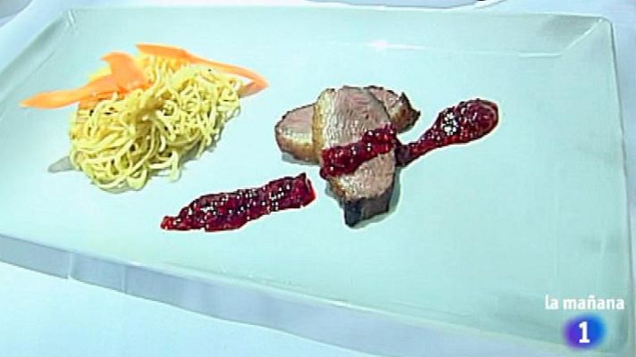 RTVE Cocina - Pasta con salsa de albahaca y pato