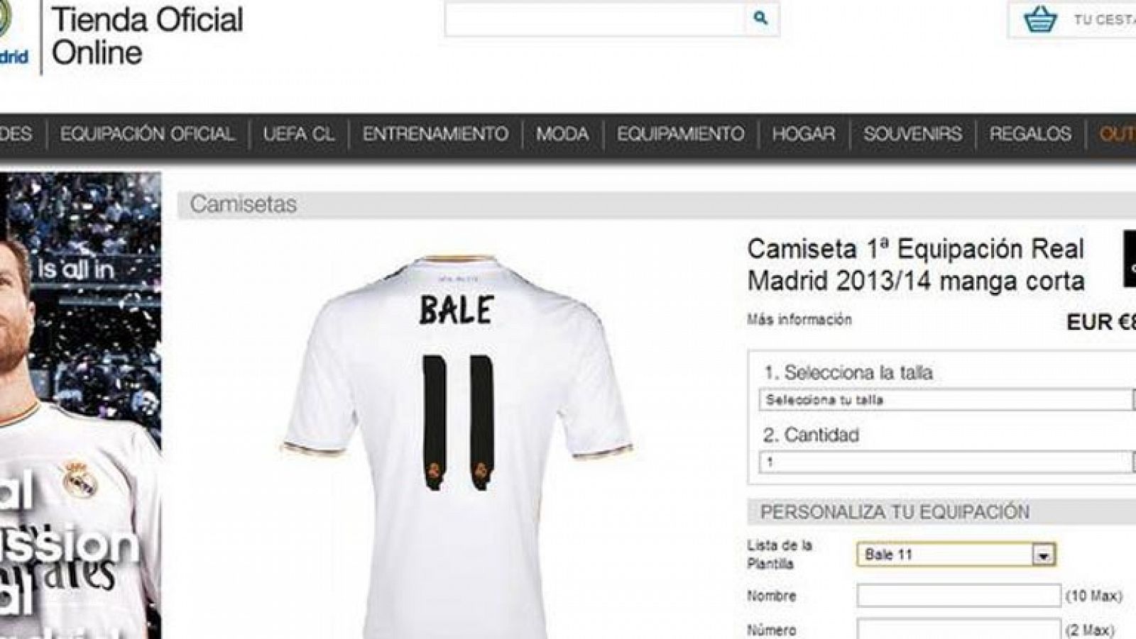 Telediario 1: Bale, un fichaje de 91 millones que ya tiene camiseta | RTVE Play