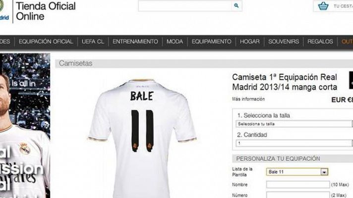 Bale, un fichaje de 91 millones que ya tiene camiseta