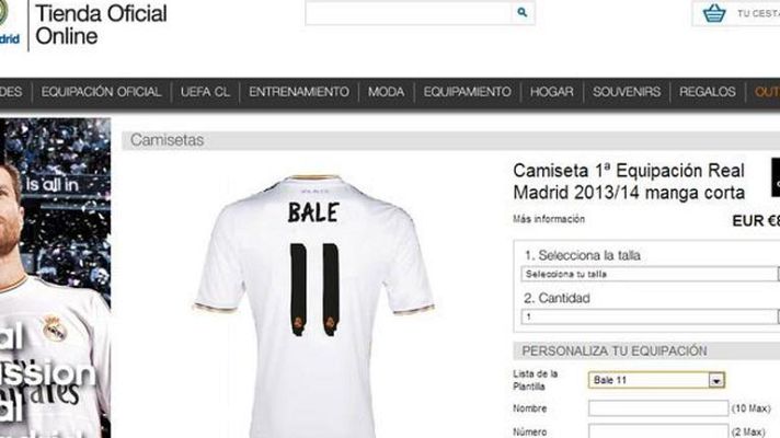 Telediario 1 - Bale, un fichaje de 91 millones que ya tiene camiseta