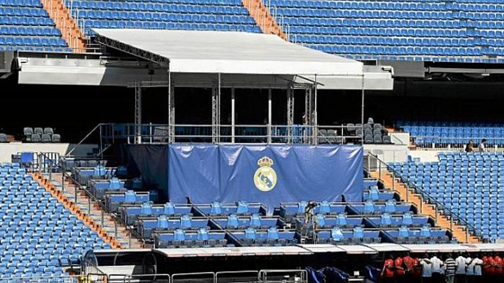 Telediario 1 - El palco del Bernabéu ya espera a Bale, pero Mourinho se entromete