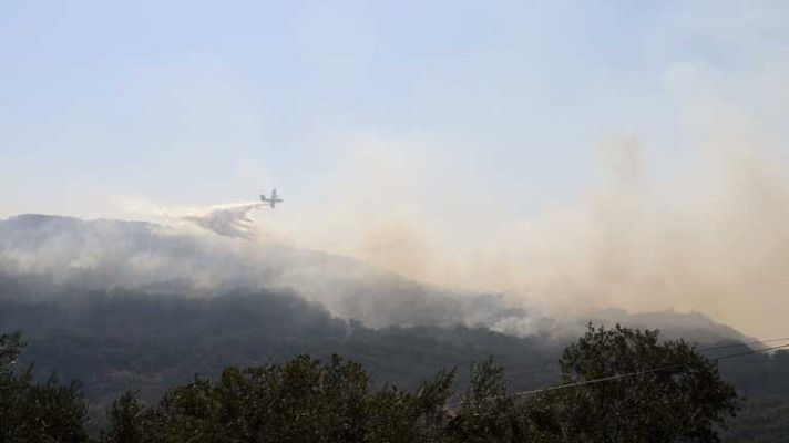 Telediario 1 - Incendio en Cáceres