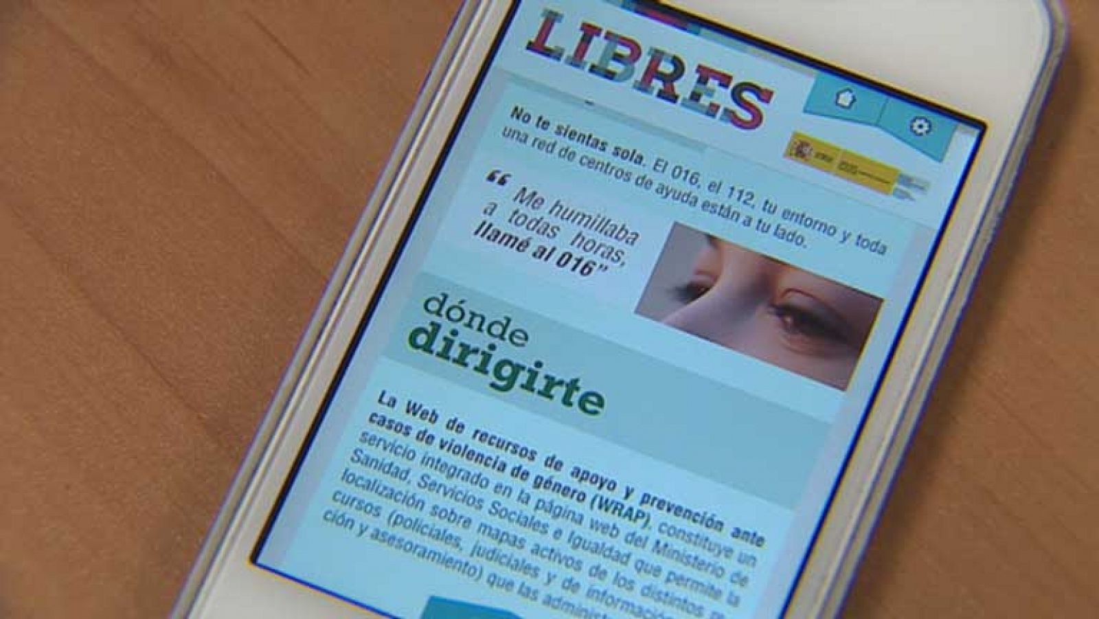 Telediario 1: App contra el maltrato | RTVE Play