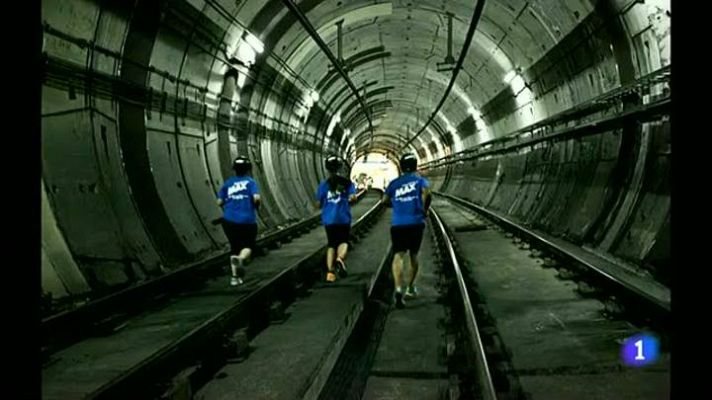 Cien personas participan en Madrid en la primera carrera bajo tierra