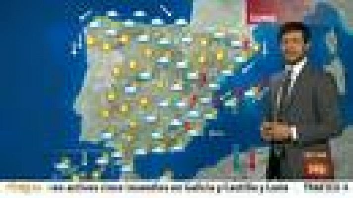 El tiempo - Chubascos y tormentas fuertes en el oeste de la Península