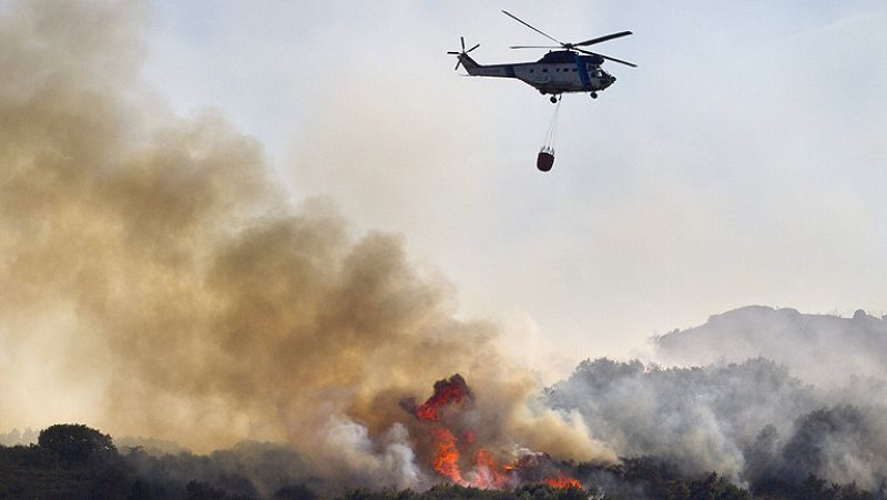 Controlados los incendios que afectan a Ourense