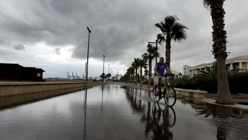 Chubascos o tormentas localmente fuertes en tercio oriental peninsular