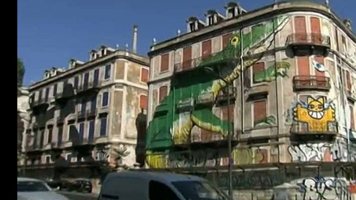 Telediario 1 - Recorremos la Europa de los grafitis