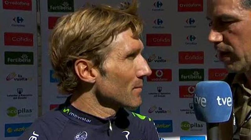 El veterano corredor del Movistar ha hablado con TVE de su reciente renovación para correr otro año más con el Movistar, con el que cumplirá 38 años sobre la bicicleta.